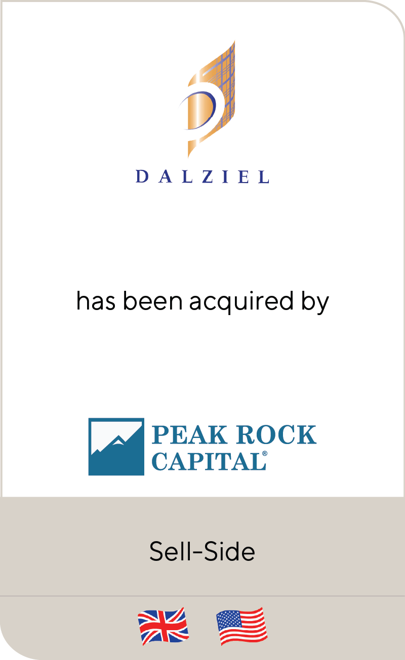 Dalziel has been acquired by Peak Rock Capital