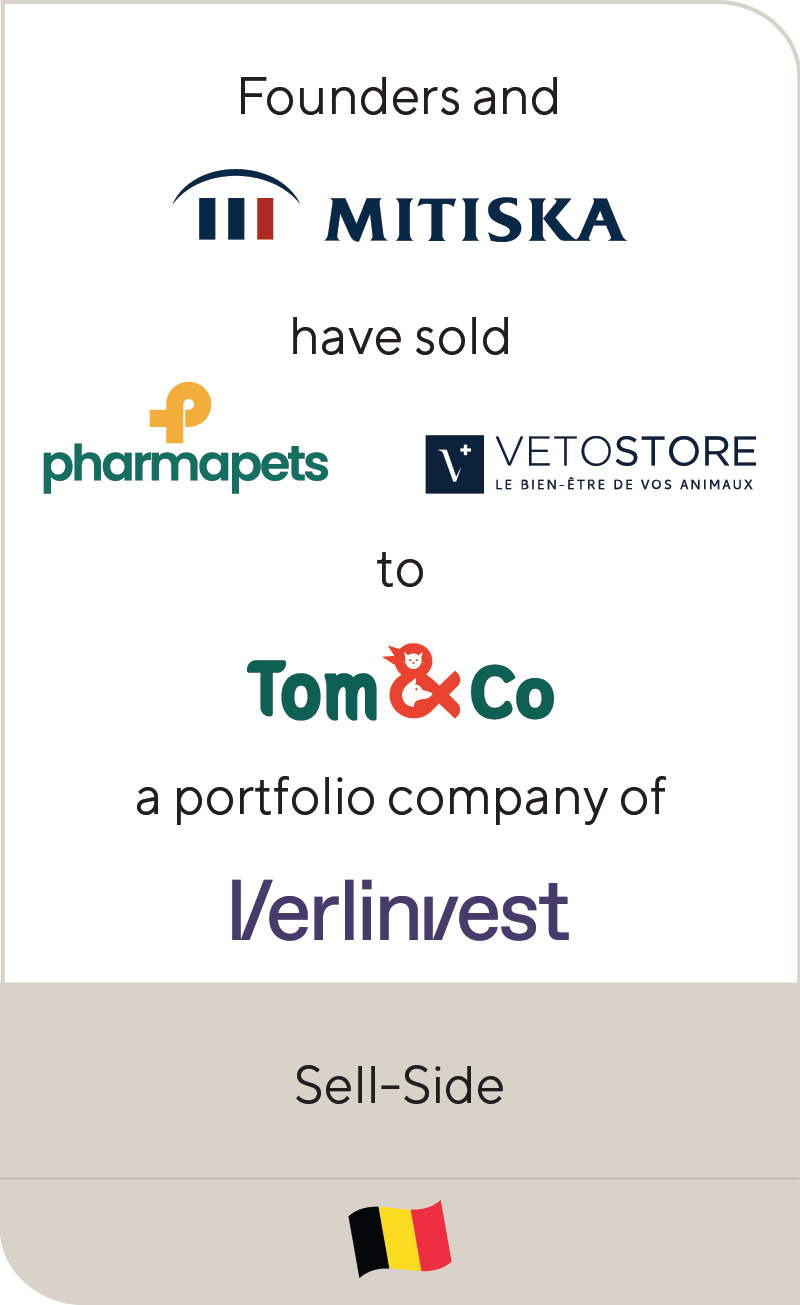 Mitiska PharmaPets Vetostore Tom & Co Verlinvest 2024
