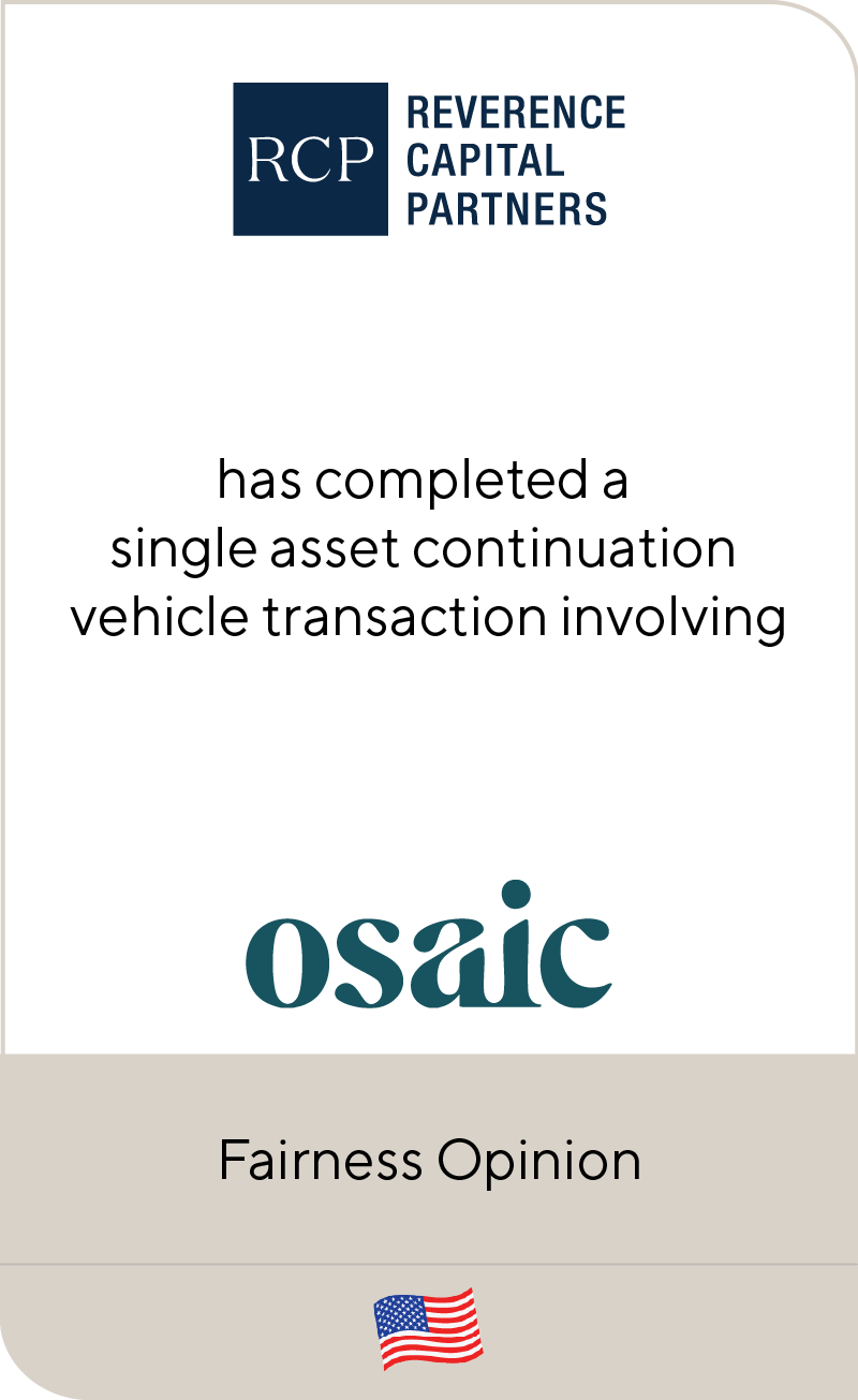 Reverence Capital Partners Closes More Than $2 Billion Recapitalization of Osaic
