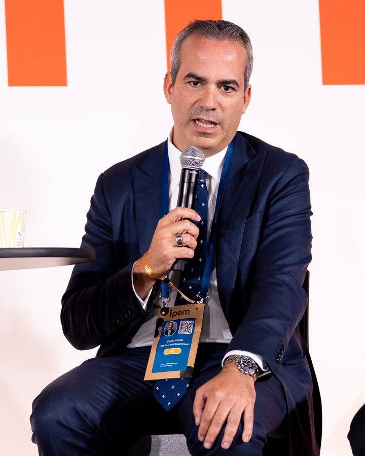 Carlos Candil speaking at IPEM Global 2026