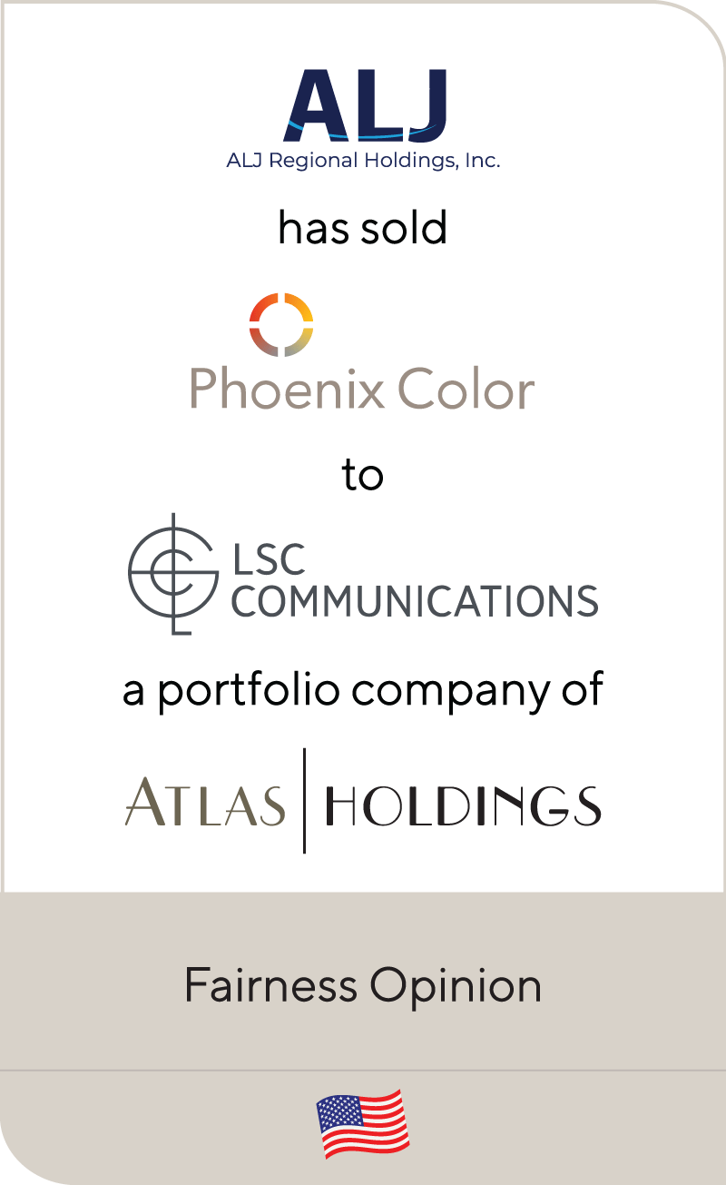 ALJ Regional Holdings Pheonix Color Corp LSC Communicatoins Book LLC Atlas Holdings 2022